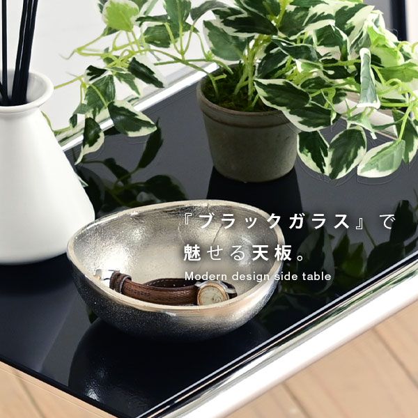 ベッドサイドテーブルスリムサイドテーブルキャスター付きベッド横テーブルガラスコの字ブラックソファサイドテーブルベッド脇高さ調整