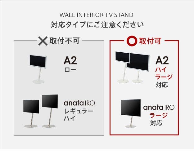 インテリアテレビスタンドA2ハイ・ラージタイプ対応anataIROラージタイプ対応サウンドバー棚板Sサイズ幅60cm