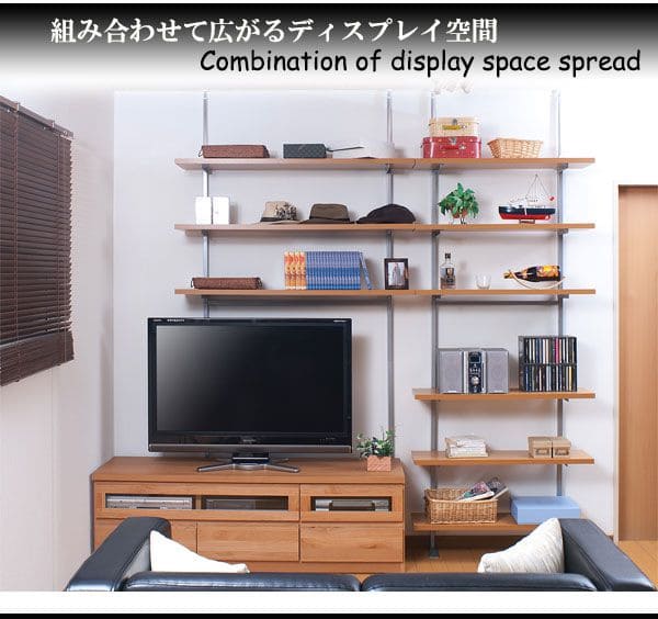 突っ張りラック棚6段幅120スリムラックつっぱり突っ張り棚diy収納棚板スチール奥行30隙間薄型壁面ラダーラックおしゃれ突っ張り式壁壁面収納つっぱり収納木製アイアンリビング玄関間仕切り