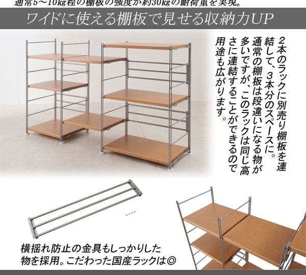ラック棚スチール可動日本製収納5段幅90テレビ台リビング丈夫棚板スリム本棚木目調洋服観葉植物ハイタイプオープンラックおしゃれ可動棚天板付きコンパクトワイドアイアンシェルフ壁面収納