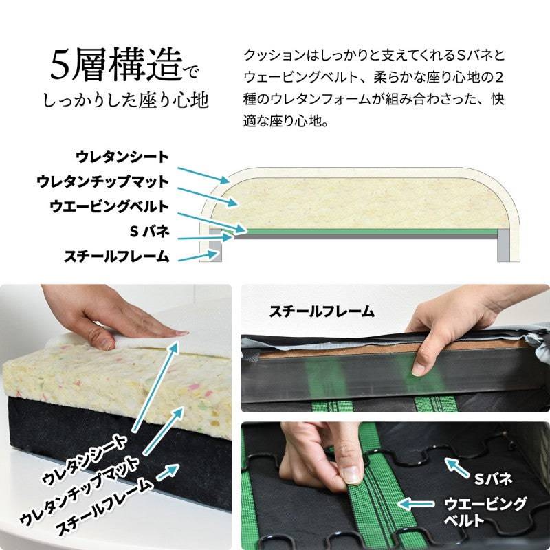 オットマンヴィンテージカジュアルスチールW560×D430×H420(mm)スツールチェア背もたれなしソファー一人掛けソファー1人掛けソファカバー掛替替えカバーブラウングリーングレーブルーコーデュロイ