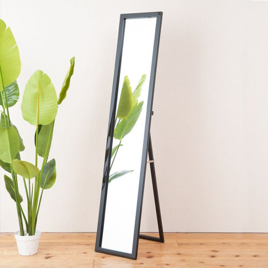 スタンドミラー姿見全身スリム鏡幅30薄型一人暮らしシンプルリビング大きい自立軽量スタンドホワイトブラック飛散防止北欧おしゃれインテリアコンパクト自立式スタンド軽いミラー等身大大