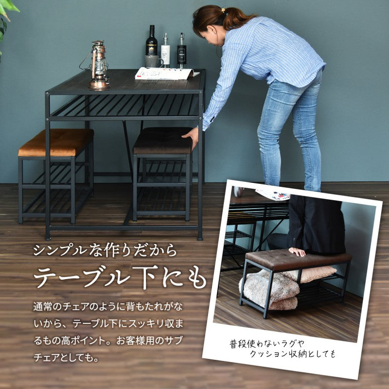 ベロアベンチシューズラックW60W610×D305×H425mm下駄箱玄関収納玄関家具靴ラックラック靴箱収納おしゃれコンパクトシンプル靴入れダークブラウンライトブラウンオープンラックシェルフスリッパラック