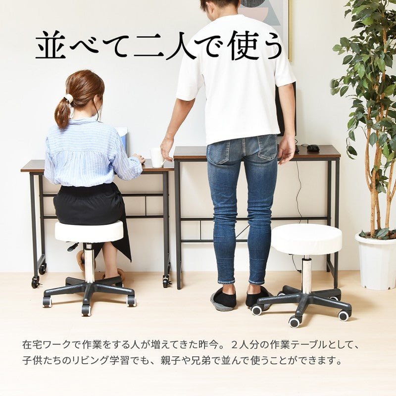 幅90cm長方形スクエア多機能L字伸長伸縮木目調ブラウン茶ナチュラルオフィス家具机ワークデスクデスクネストデスク机作業