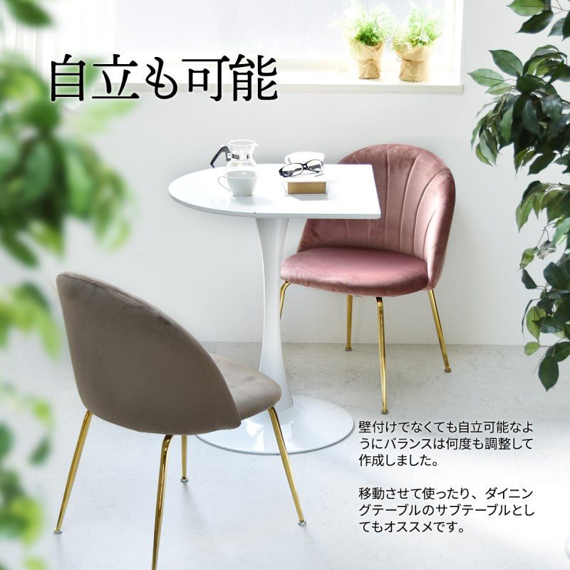 ハーフラウンドテーブル60cm【ホワイト】W600×D600×H730mmチューリップコーヒーテーブルカフェテーブルチューリップテーブルラウンドテーブルダイニングテーブル