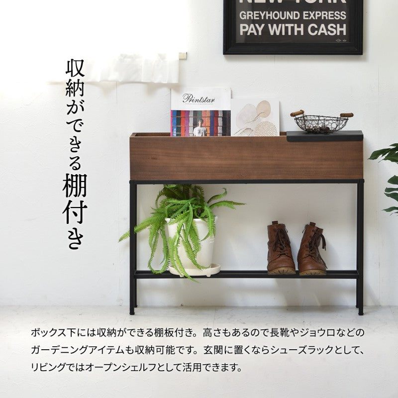 プランターボックス幅80800×D160×H620mm桐の天然木のプランタースタンドW800×D160×H620mmプランターラックサイドテーブル植物スタンドプランターカバープランターシェルフ鉢植えラック鉢カバー