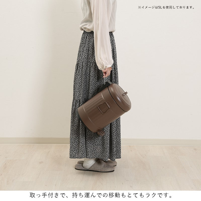 ゴミ箱ごみ箱ふた付きおしゃれ3lペダル丸型ダストボックスごみばこ3リットル洗面所小さい臭わない蓋付き省スペースリビングコンパクト3Lかわいいスチール中身見えない室内スリム一人暮らし部屋約幅20ミニ小型業務用袋見えない開閉