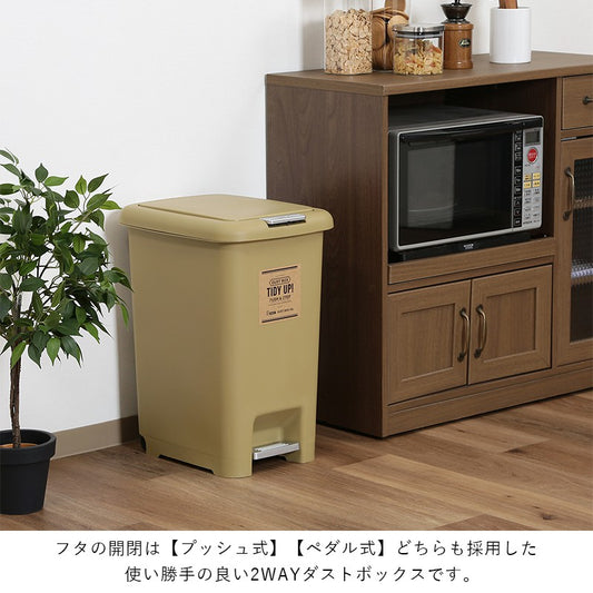 ゴミ箱ごみ箱45リットルふた付きペダル大容量おしゃれ45lキッチンダストボックスごみばこプッシュ式大型臭わない蓋付きスリム省スペース45L袋中身見えないペット犬猫いたずら防止室内一人暮らし長方形リビング洗面所かわいい開閉