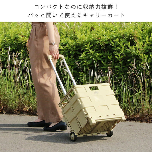 キャリーカート軽量折りたたみ買い物コンテナキャリーアウトドア2輪コンパクトキャリーボックスショッピングカート買い物用折り畳み輪軽いコロコロミニアウトドアワゴン頑丈折り畳み式旅行超コンパクトキャンプコンテナキャリーコンテナカート