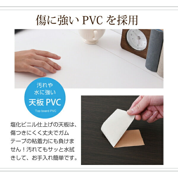 デスクシンプルデスク2点セットすっきり配線収納PCデスクパソコンデスクキャスター付きワゴンハイタイプ幅100シンプルSOHOワークデスク