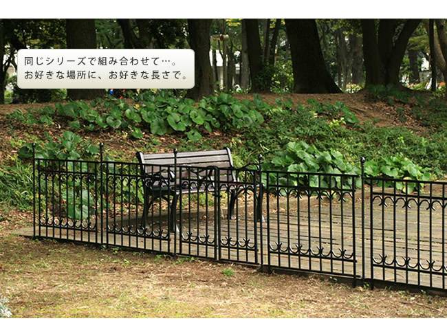 パークアベニューポスト単品販売フェンスゲート扉アイアンガーデンフェンスガーデニング枠柵仕切り目隠し境目クラシカルアンティークトレリスつる薔薇バラ朝顔園芸ラティス