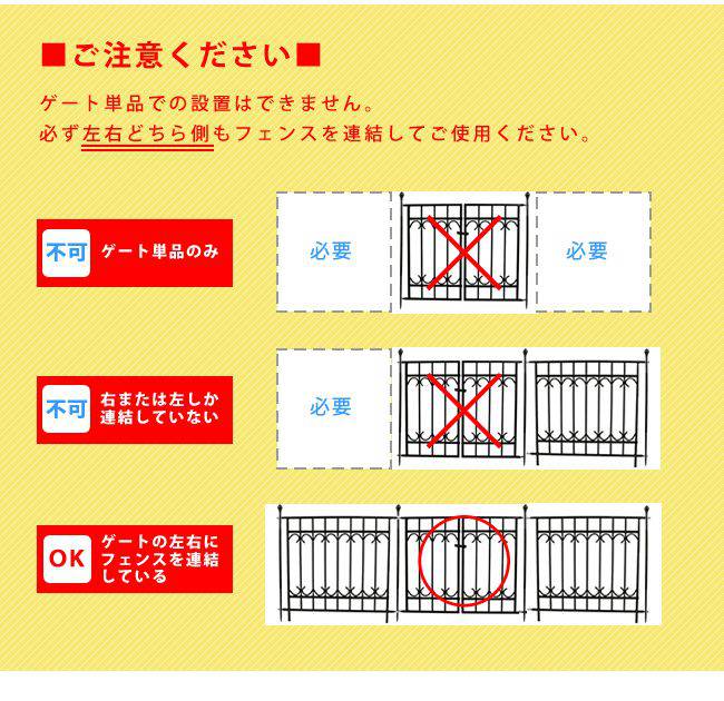 パークアベニューポスト単品販売フェンスゲート扉アイアンガーデンフェンスガーデニング枠柵仕切り目隠し境目クラシカルアンティークトレリスつる薔薇バラ朝顔園芸ラティス