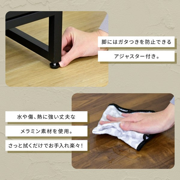サイドテーブル収納付きサイドラック収納棚扉付き幅45コの字黒アイアンベッドサイドディスプレイラックマガジンラックベッド横鉄鉄製