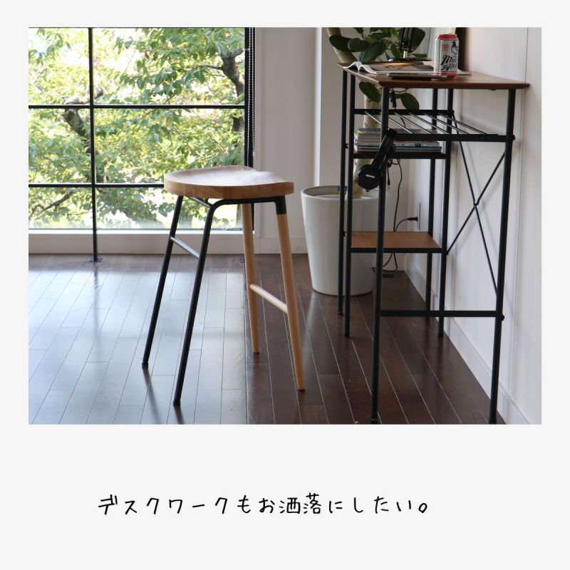 カウンターチェア椅子木製65cm木製脚アイアン座りやすい天然木頑丈バーチェア高い軽いハイスツール疲れないキッチンおしゃれバーハイスツール高め木ウッド業務用スリムコンパクトハイタイプ