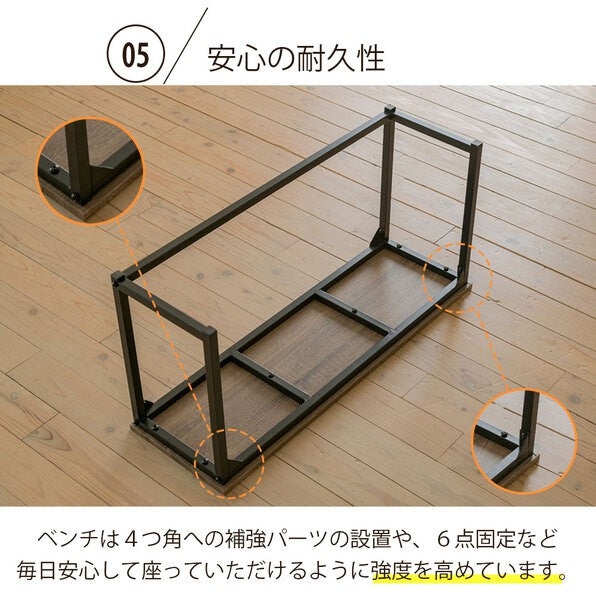 食卓テーブルセット4点折りたたみテレワークデスク兼用ダイニングテーブルコンパクトスツールベンチ付き90幅