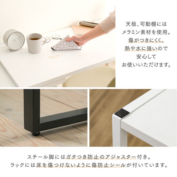 l字型デスクコーナーデスク小さめツインデスク大人ワイドデスク165幅パソコンデスクl字型ワークデスク回転デスク木製l字デスク棚付白ブラウン