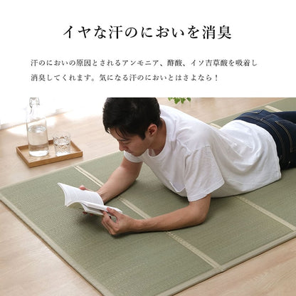 い草ユニット畳軽量抗菌防臭消臭防音断熱性お手入れ簡単楽収納便利約100×200cm