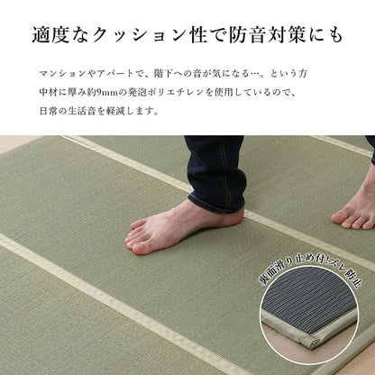 い草ユニット畳軽量抗菌防臭消臭防音断熱性お手入れ簡単楽収納便利約100×200cm