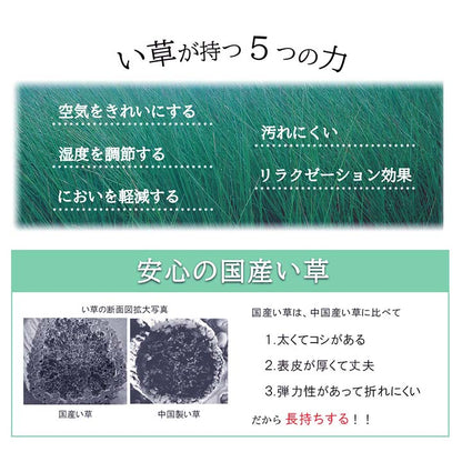 ラグ長方形夏用ふっくらい草サークル191×250cm