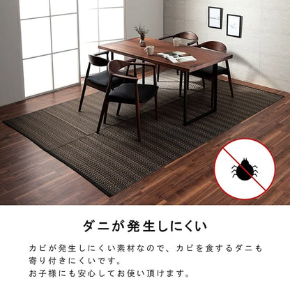 洗えるカーペットダイニングラグ敷詰丈夫日本製国産除菌スプレー対応アウトドアペット本間1畳約95.5×191cm