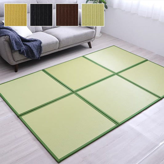 日本製水拭きできるポリプロピレン置き畳ユニット畳軽量軽いシンプル67×67×1.7cm9枚1セット