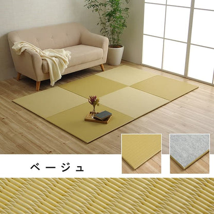 日本製水拭きできるポリプロピレン置き畳ユニット畳シンプル約70×70cm4P同色4枚組