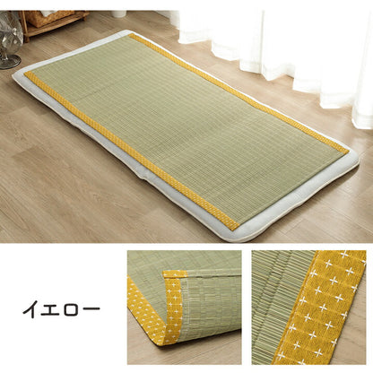 寝具シーツい草吸湿調湿効果抗菌防臭グリーン88×180cm