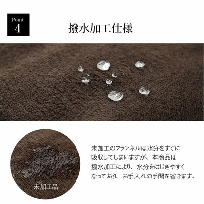 ラグ撥水厚手こたつ敷き布団長方形あったか仕様6層タイプベージュ約90×190cm