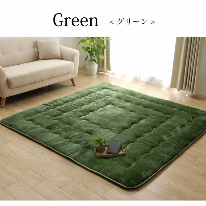 ラグ撥水厚手こたつ敷き布団長方形あったか仕様6層タイプベージュ約90×190cm
