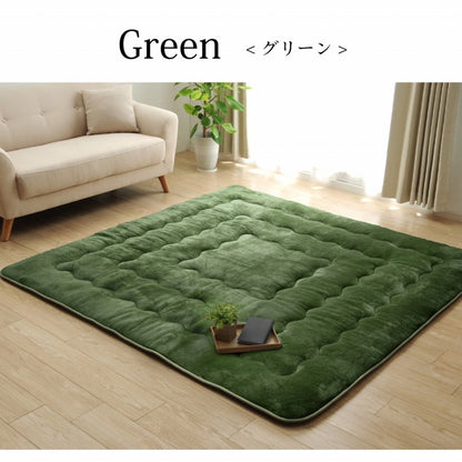 ラグ撥水厚手こたつ敷き布団長方形あったか仕様6層タイプベージュ約90×190cm