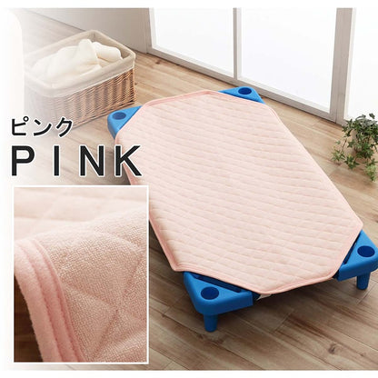 寝具敷きパッドお昼寝コット専用保育園キッズジュニア綿100％四隅ゴムバンド付きズレない洗える洗濯機丸洗い優しいタオル地58×101cm