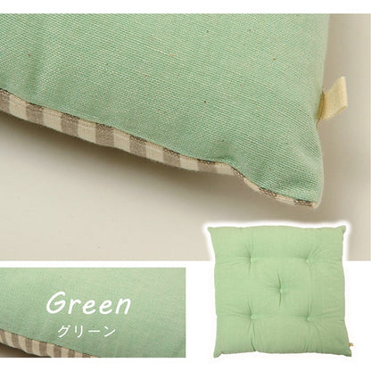 クッションシート椅子日本製オーガニックコットン綿100%無地洗える約40×40cm
