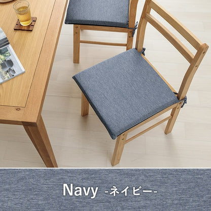 クッション洗える椅子シート冷感ひんやりシンプルメッシュグレーひも付きズレにくい約40×40cm