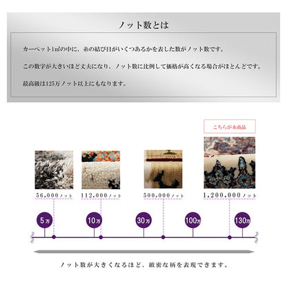 ウィルトンカーペット長方形クラシック柄高級感抗菌防臭約200×300cm