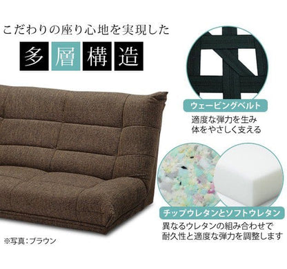 ハイバックローソファ-ウィル3点セット