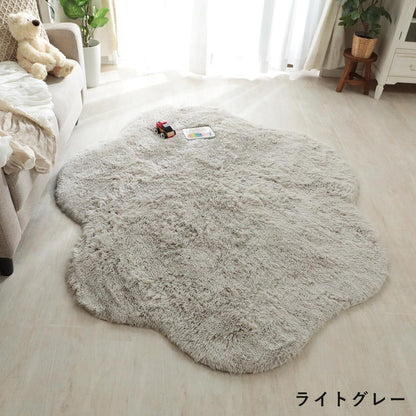 シャギーラグラグ夏用カーペット1.5畳無地洗える滑り止め雲シャギー夏抗菌防臭洗濯ホットカーペット対応オールシーズンおしゃれ年中洗濯機床暖房130×170シンプル薄手一人暮らしリビング北欧ラグマット子供部屋滑らない通年掃除しやすい