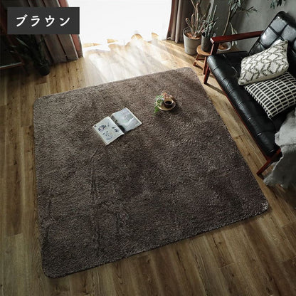 ラグ冬用冬カーペット3畳洗える滑り止めシャギーおしゃれ洗濯自宅絨毯オールシーズンかわいいウレタンふわふわ小さめグリーン190x240センターラグリビングラグ可愛い北欧風リビング格安冬用ラグじゅうたん赤ちゃんサイズデザイン
