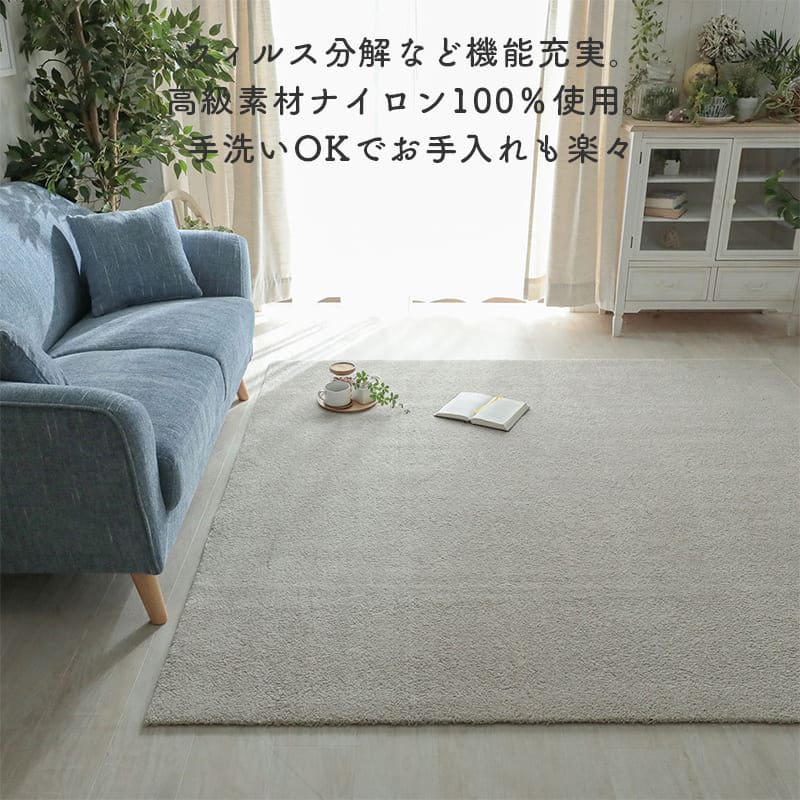ラグ冬用冬カーペット2畳洗えるシャギー日本製おしゃれ絨毯オールシーズンかわいい洗濯抗菌防臭北欧190x190防ダニ消臭滑り止めセンターラグリビングラグ可愛い北欧風リビング格安冬用ラグじゅうたん赤ちゃんサイズデザイン