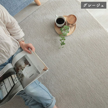 ラグ冬用冬カーペット2畳洗えるシャギー日本製おしゃれ絨毯オールシーズンかわいい洗濯抗菌防臭北欧190x190防ダニ消臭滑り止めセンターラグリビングラグ可愛い北欧風リビング格安冬用ラグじゅうたん赤ちゃんサイズデザイン
