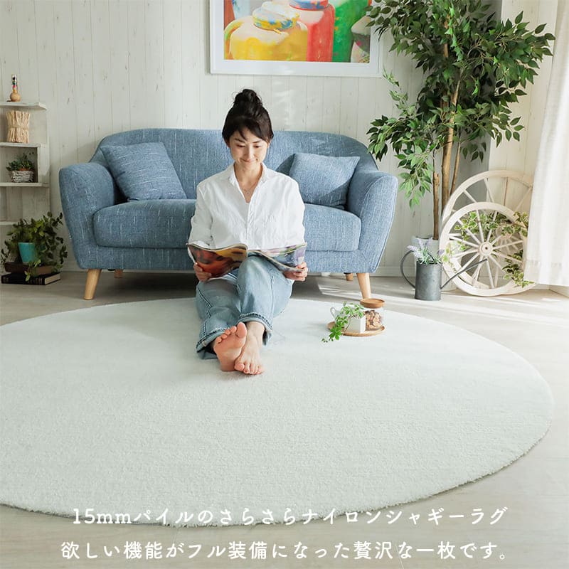 ラグ冬用冬カーペット2畳円形洗えるシャギー日本製丸おしゃれ絨毯オールシーズンかわいい洗濯抗菌防臭北欧180防ダニ消臭滑り止めセンターラグリビングラグ可愛い北欧風リビング格安冬用ラグじゅうたん赤ちゃんサイズデザイン