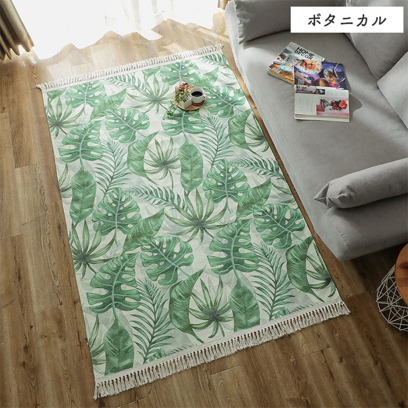 ラグ冬用冬カーペット1.5畳洗えるおしゃれ絨毯オールシーズンかわいい洗濯北欧130x190ペット洗濯機アウトドア収納キリムボタニカルセンターラグリビングラグ可愛い北欧風リビング格安冬用ラグじゅうたん赤ちゃんサイズデザイン