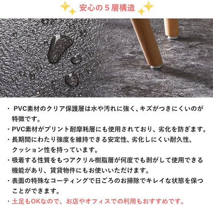 フロアタイル置くだけ床材吸着大理石石目調フローリング張り替えdiy簡単おしゃれタイル置くだけ平板床暖房対応賃貸傷防止床フローリング材3畳床暖房滑り止め撥水剥がせる重ね張り防音防水耐熱保護格安フローリングマット
