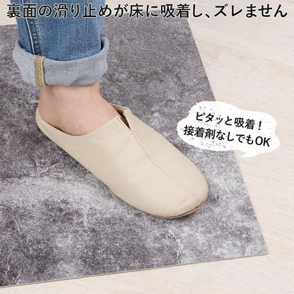 フロアタイル置くだけ床材吸着大理石石目調フローリング張り替えdiy簡単おしゃれタイル置くだけ平板床暖房対応賃貸傷防止床フローリング材3畳床暖房滑り止め撥水剥がせる重ね張り防音防水耐熱保護格安フローリングマット