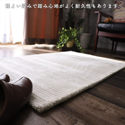 玄関マット高級感室内長方形屋内60×90おしゃれ風水6090ラグ玄関大きめインドウール冬用かわいいストライプアイボリーグレーエントランスマット玄関用大きいオシャレ床暖房対応マット丈夫インド製