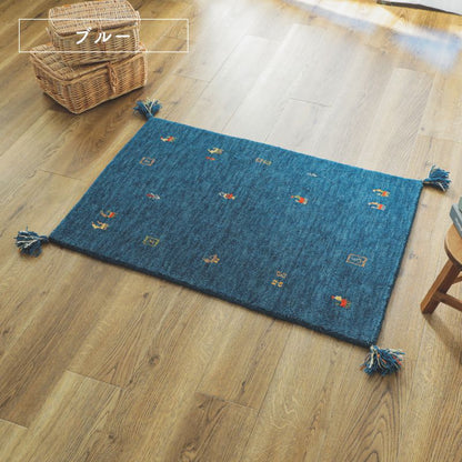 玄関マットギャッベ40x60室内ギャベ屋内風水北欧玄関ウール高級感長方形小さめ天然素材手織りラグ4060本物インド厚手大判おしゃれ高級北南東西南西2023天然北欧風マット絨毯ふわふわ