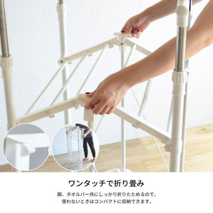 室内物干し物干し室内折りたたみコンパクト大容量スタンドスリム洗濯物干し高さ調整部屋干し物干しスタンドキャスター伸縮昇降賃貸タオルステンレスタオル干し部屋マンション軽量高い大型ラック