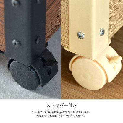 ワゴンキッチンワゴンキャスター付きキッチンスリムおしゃれスチールコンパクト木製コンパクト収納2段サイドテーブル