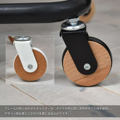 ワゴンキッチンワゴンキャスター付き2段天板キッチン作業台スリムサイドテーブルおしゃれスチールコンパクトテーブル木製収納