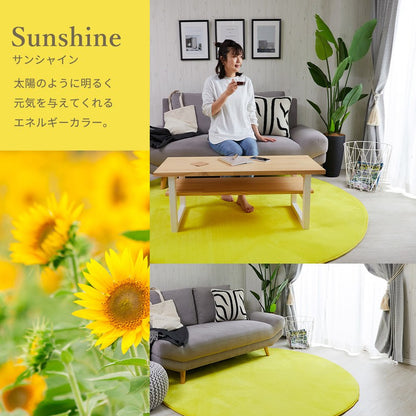 円形ラグラグ夏用円形丸カーペット厚手低反発1902畳無地滑り止め丸形夏防音ホットカーペット対応オールシーズンおしゃれ年中床暖房ウレタンシンプル短毛一人暮らしこたつ子供リビング北欧ラグマット子供部屋滑らない通年掃除しやすい