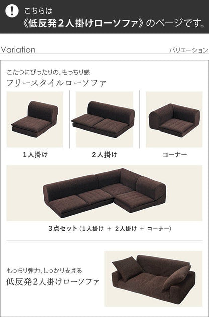 ソファ二人掛け2人掛けソファ低反発完成品コンパクトローファブリック2人用ソファー日本製低め一人暮らしリビングこたつおしゃれ格安2人ワンルーム布クッション二人掛けゆったり座面広い